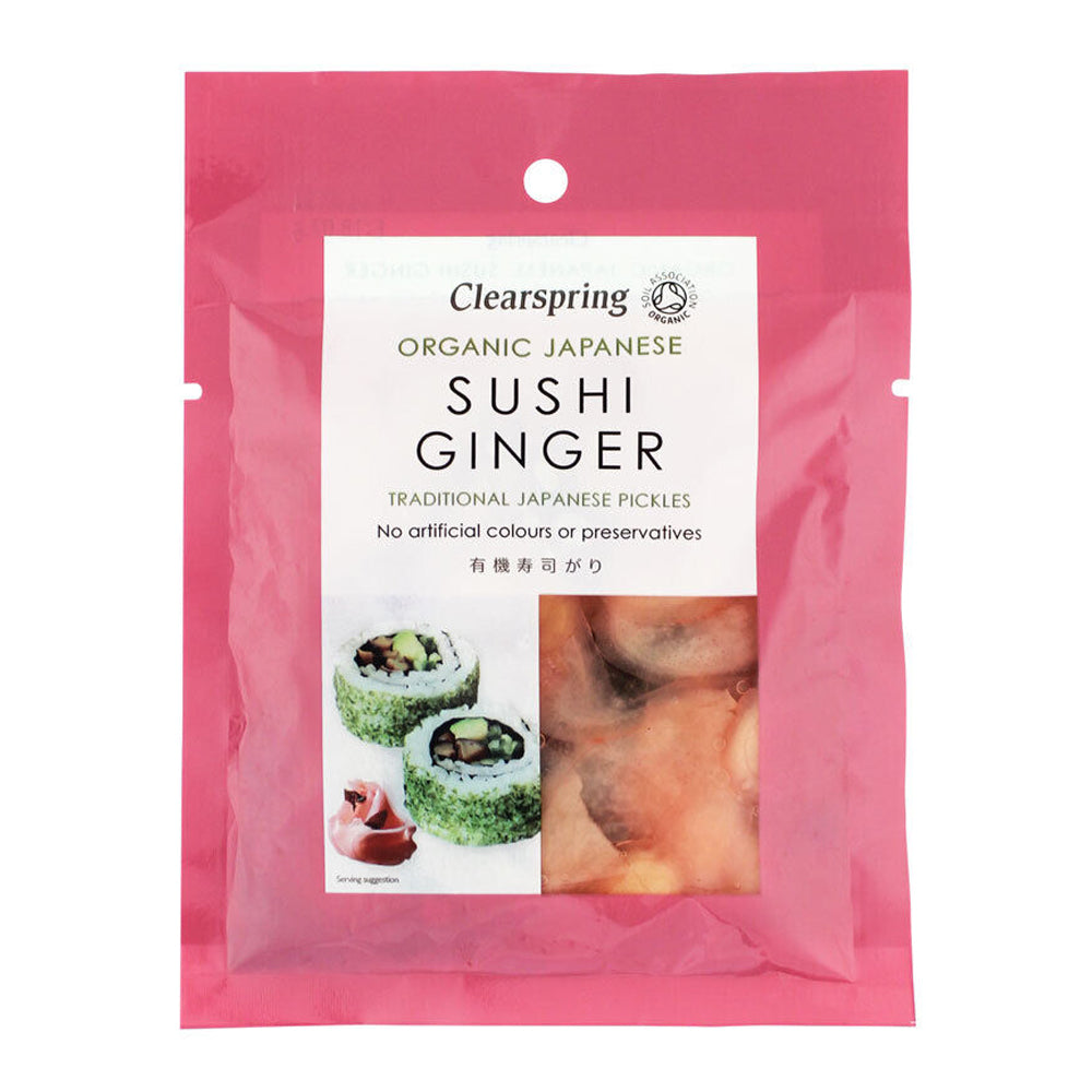 مخلل السوشي والزنجبيل الياباني العضوي من كلير سبرينج 105 جم | صيدلية.كوم.