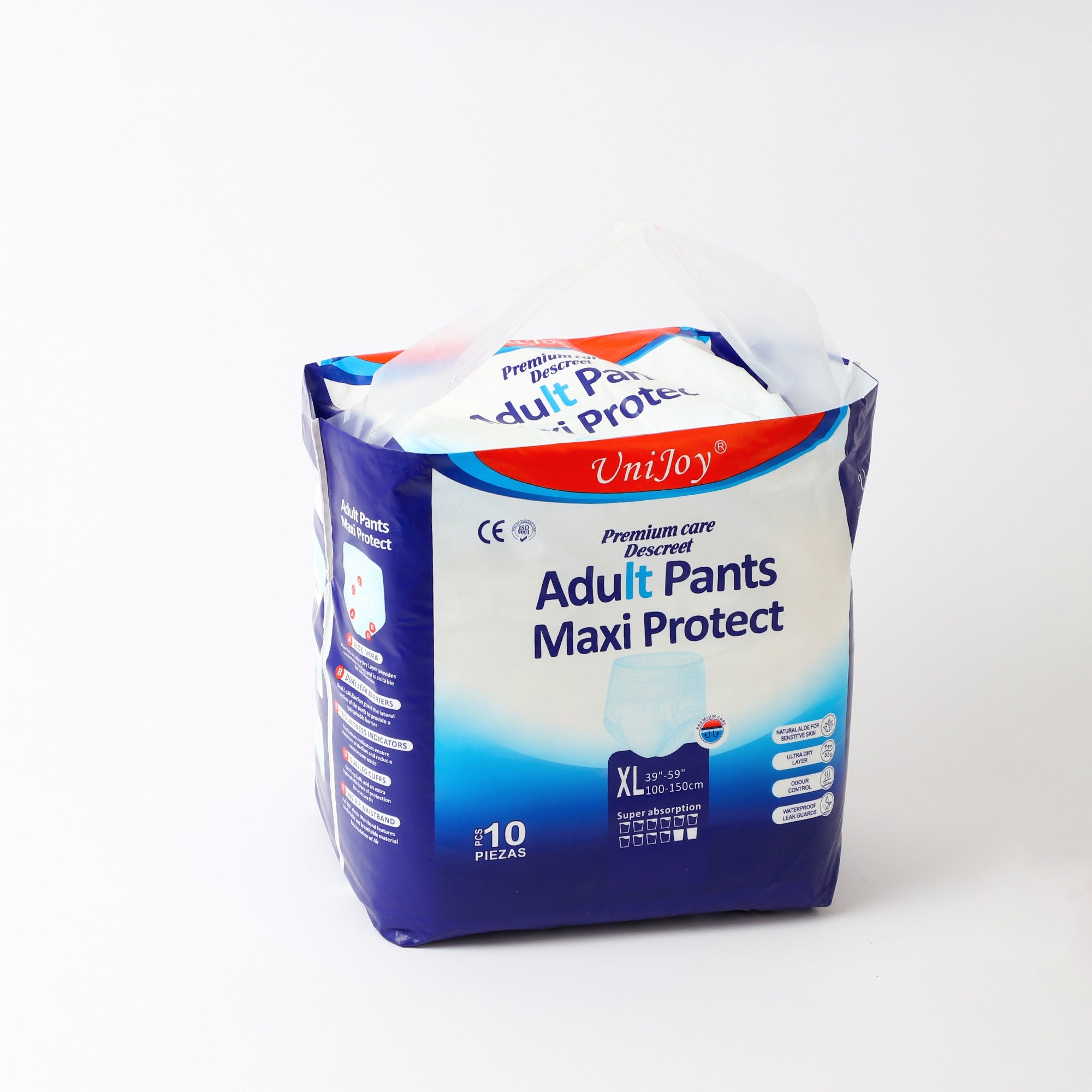 يوني جوي العناية المتميزه حفاظات كبار مقاس كبير من 85 سم الي 170 سم قياس الوسط عدد 10 لباس |  صيدلية.كوم.