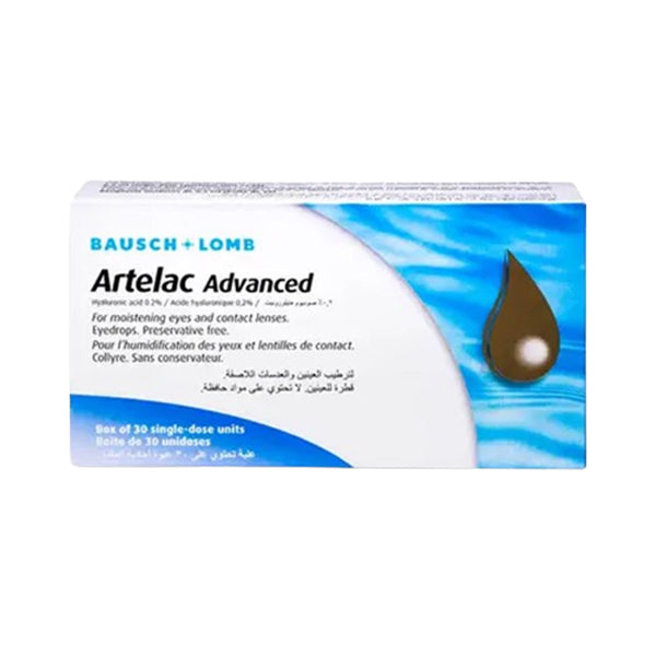 ارتيلاك ادفانس نقط عين 0.2% 30 حبة.