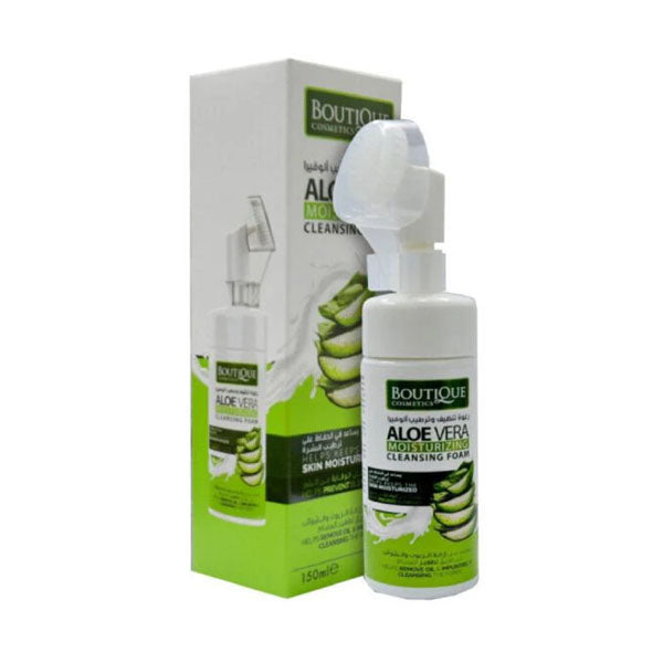 غسول رغوة تنظيف و ترطيب الوجه بالصبار من بوتيك 150 مل | صيدلية.كوم.