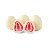 فراولة مجففة بالتجميد مغطاة بالشيكولاتة البيضاء 70 جم من إيزي بايتس |  صيدلية.كوم.