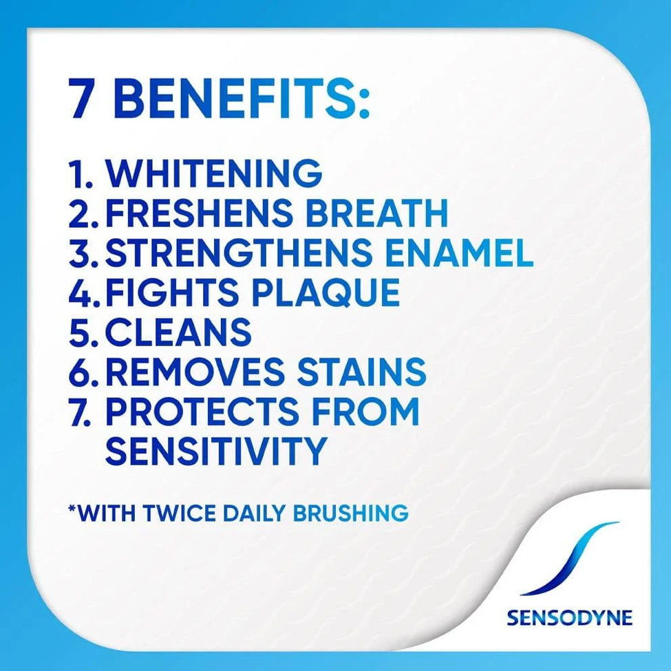 سنسوداين معجون الأسنان عناية متعددة مع تبييض الأسنان 33% مجاناً 100 مل | صيدلية.كوم.