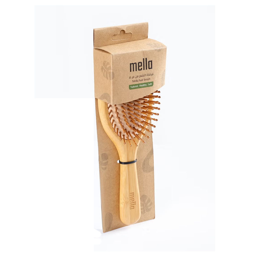 فرشاة شعر خشبية مبطنة لتدليك الشعر من ميلا | صيدلية.كوم.