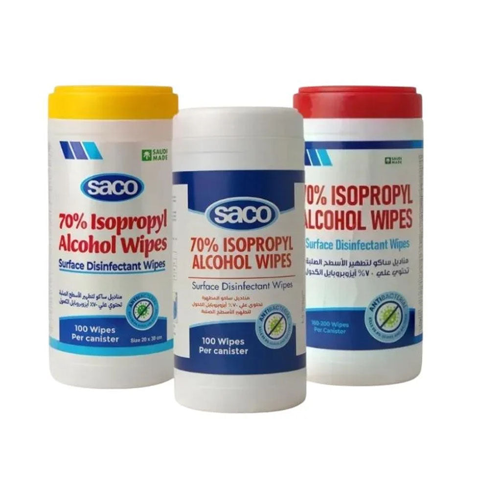 ساكو مناديل لتطهير الأسطح - 100 منديل | صيدلية.كوم.