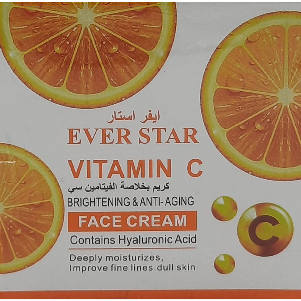 إيفر استار كريم فيتامين C وحمض الهيالورونيك