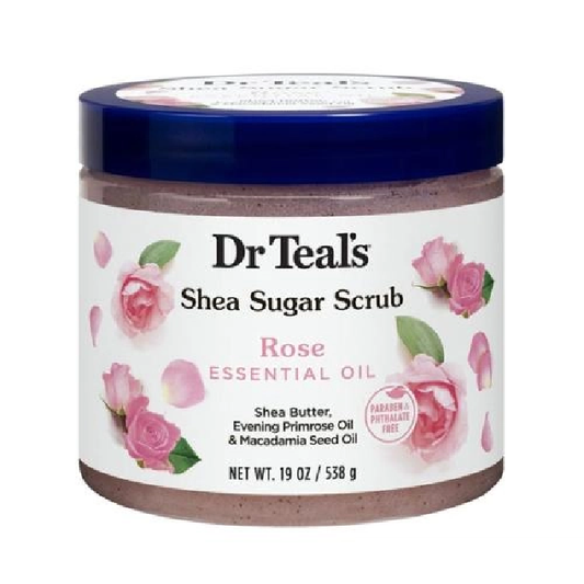 Dr. Teals Body Scrub With Sugar, Rose Oil, And Shea Butter 538 Gm