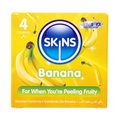Skins Banana Flavored Condom 4 Pieces