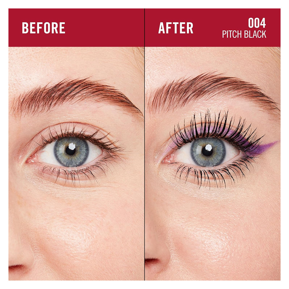 ماسكارا فوليوم ثريل سيكر أسود قاتم 004 من ريميل لندن | صيدلية.كوم.