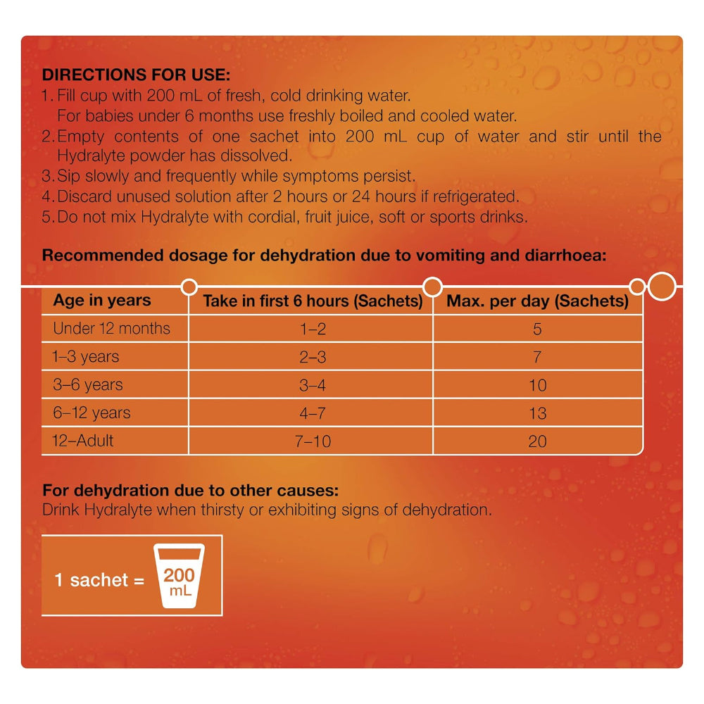 أكياس هيدرالايت برتقالية 4.9 جم × 10 اكياس |  صيدلية.كوم.