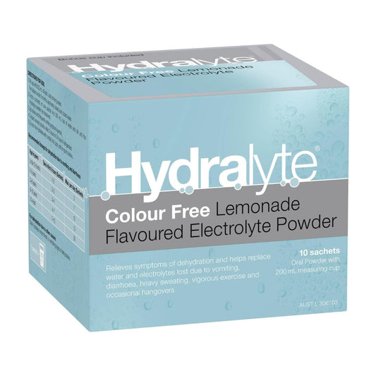 أكياس هيدرالايت خالية من الألوان بنكهة الليمون 4.9 جم × 10 اكياس |  صيدلية.كوم.