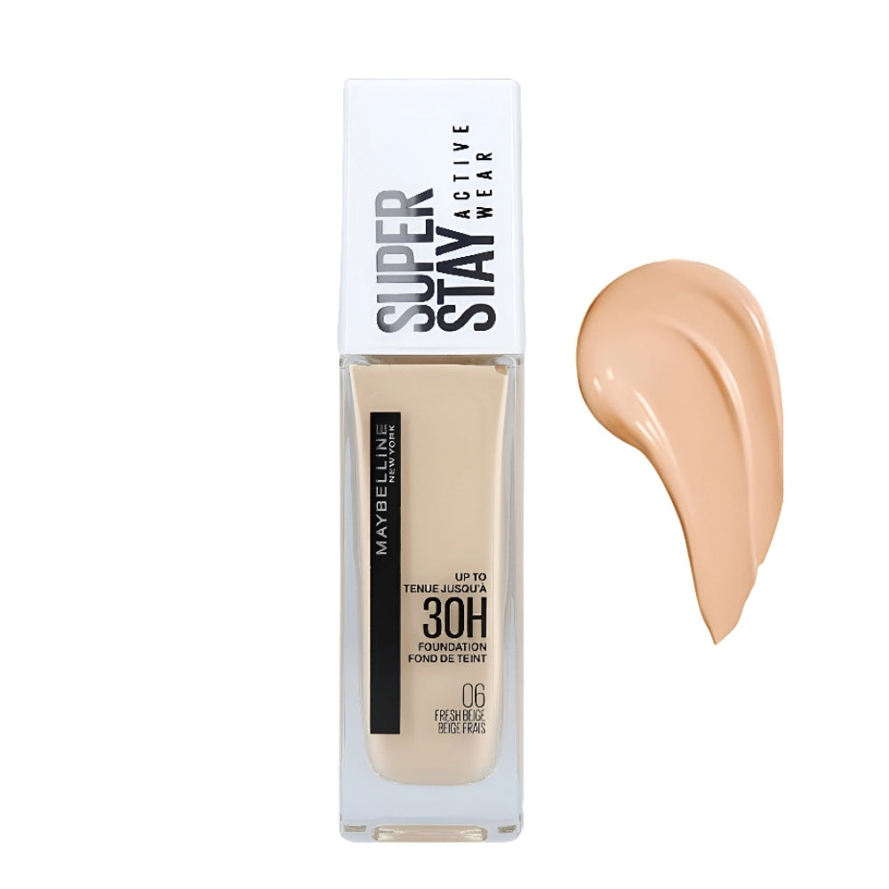 ميبلين فاونديشن كريم أساس سائل سوبرستاي أكتيف وير | صيدلية.كوم.