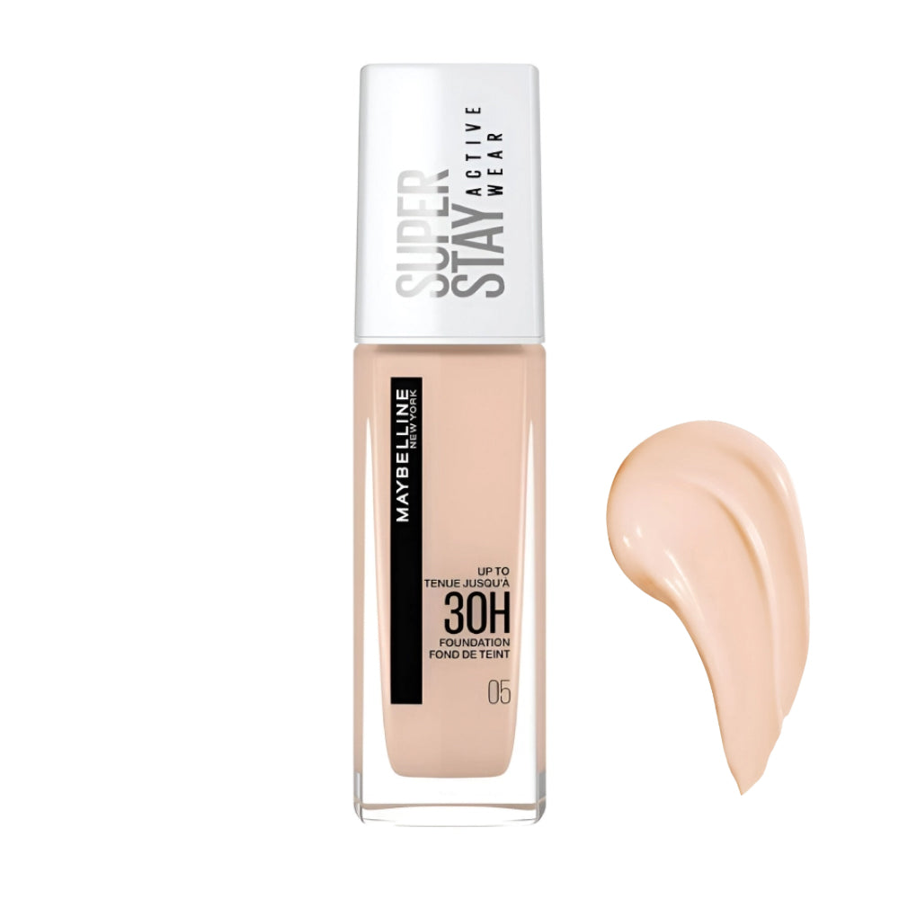 ميبلين فاونديشن كريم أساس سائل سوبرستاي أكتيف وير | صيدلية.كوم.