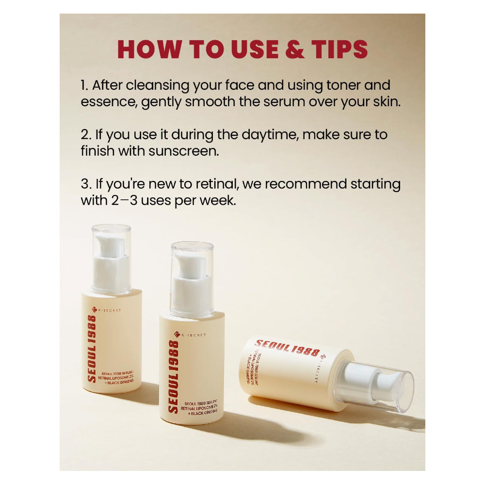 سيروم البقع الداكنة سيول بالريتينال 2% والجينسنغ الأسود 30 مل كي سيكرت |  صيدلية.كوم.