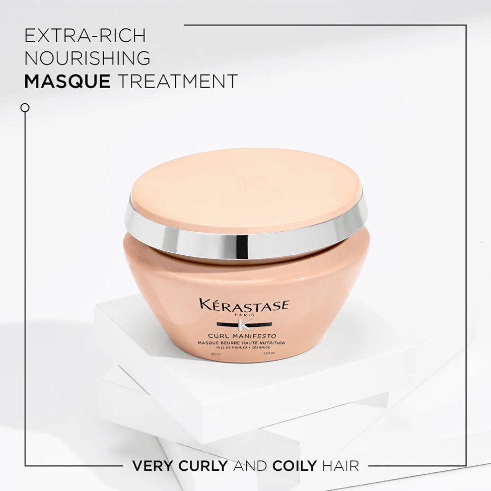 Kerastase Curl Manifesto Masque Beurre Haute Nutrition Nourishing Mask for Curly Hair 200 ml