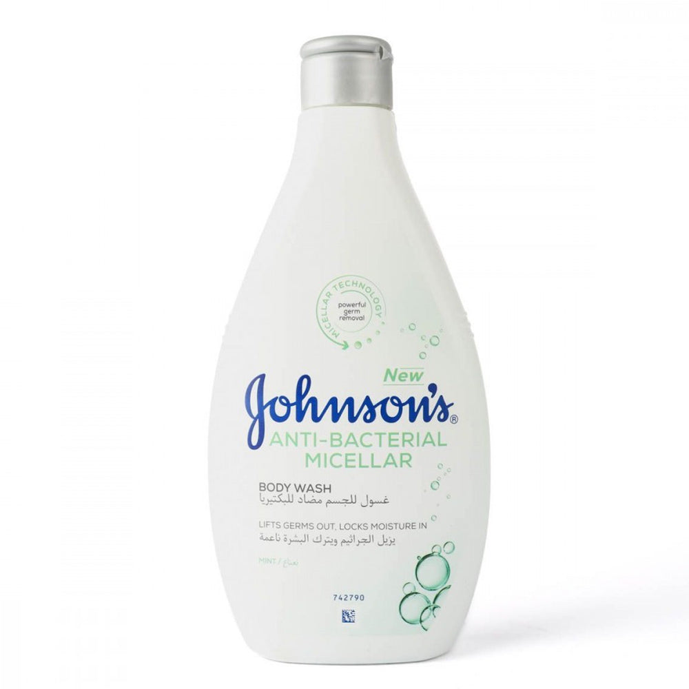 جونسون غسول الجسم مضاد البيكتيريا برائحة نعناع 400 مل | صيدلية.كوم.