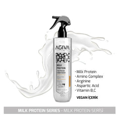 بخاخ حماية الشعر من الحرارة حتى 230 درجة ببروتين الحليب 2 في 1 حجم 400 مل من اجيفا | صيدلية.كوم.