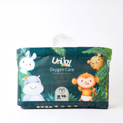 يوني جوي عناية الاوكسجين لباس متنفس للجلد حجم عادي مقاس وسط من وزن 6-11 كيلو رقم 3 عدد 48 لباس | صيدلية.كوم.