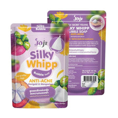 Joji Secret Young Silky Web Bubble Acne Fighting Soap Bar with Marigold and Mangosteen 100g