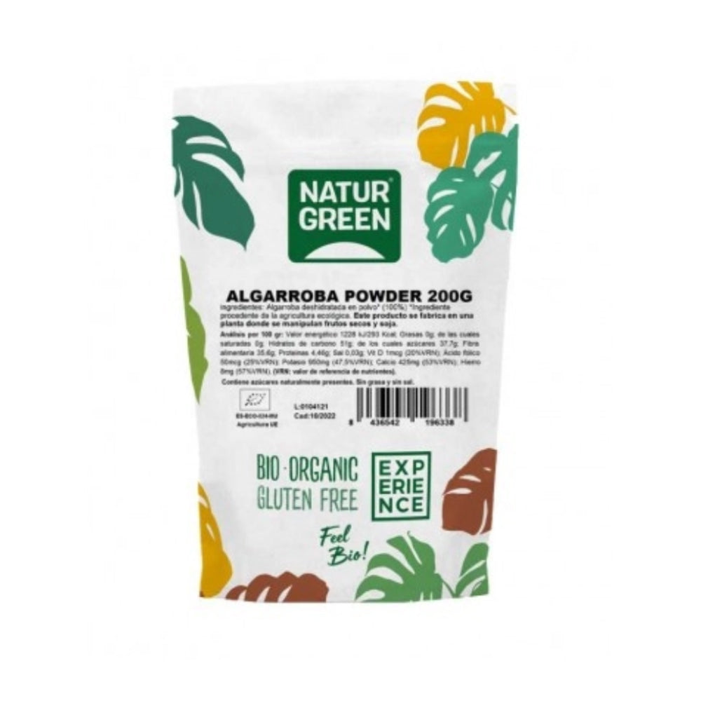مسحوق الخروب العضوي خالٍ من الجلوتين 200 جم من ناتشر جرين |  صيدلية.كوم.