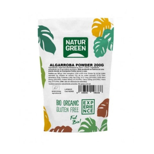 مسحوق الخروب العضوي خالٍ من الجلوتين 200 جم من ناتشر جرين |  صيدلية.كوم.