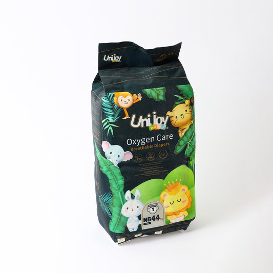 يوني جوي عناية الاوكسجين  متنفس للجلد حجم عادي حديثي الولاده فوق 5 كيلو مقاس 1 عدد 44 حفاظه |  صيدلية.كوم.