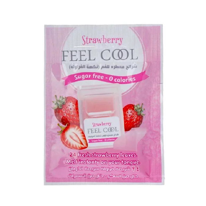 شرائح فيل كول معطرة للفم بنكهة الفراولة من بيبر منتس 24 شريحة | صيدلية.كوم.