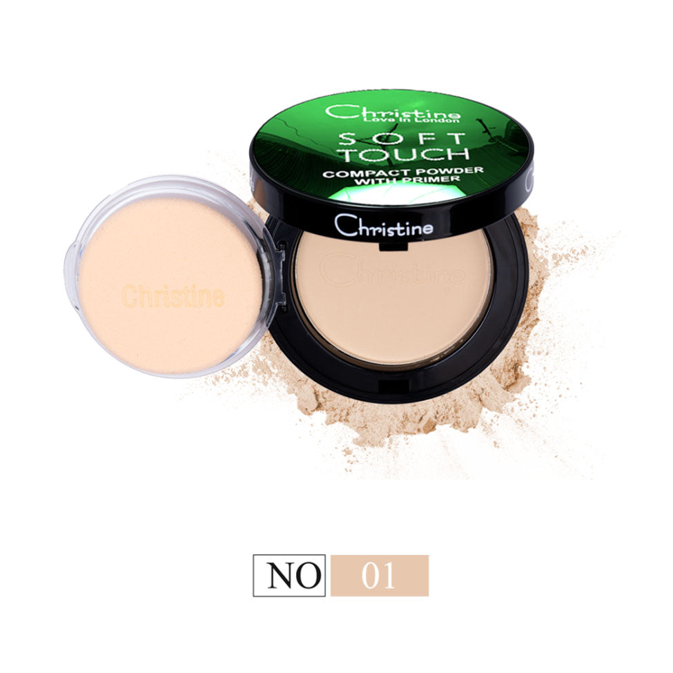كرستين بودرة وجه مضغوطة رقم 01 | صيدلية.كوم.