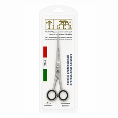Tiger Laser Professional Steel Hair Scissors TR655 with Removable Hand Support 7 mm