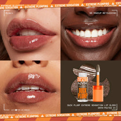 NYX Intensive Lip Gloss with Lip Plumping Formula in Onyx Pected
