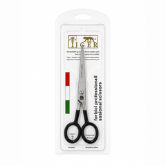 Tiger Laser Hair Scissors TR664 Professional Steel Black Handle 6 mm