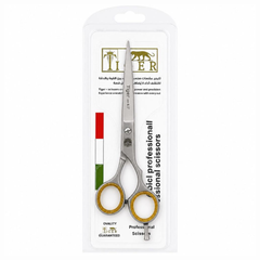 Tiger Laser Professional Steel Hair Scissors TR654 with Finger Support Rest 6.50 mm