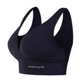 حمالة صدر من القطن العضوي الحاصل على براءة اختراع باللون الأسود من سانكوم | صيدلية.كوم.