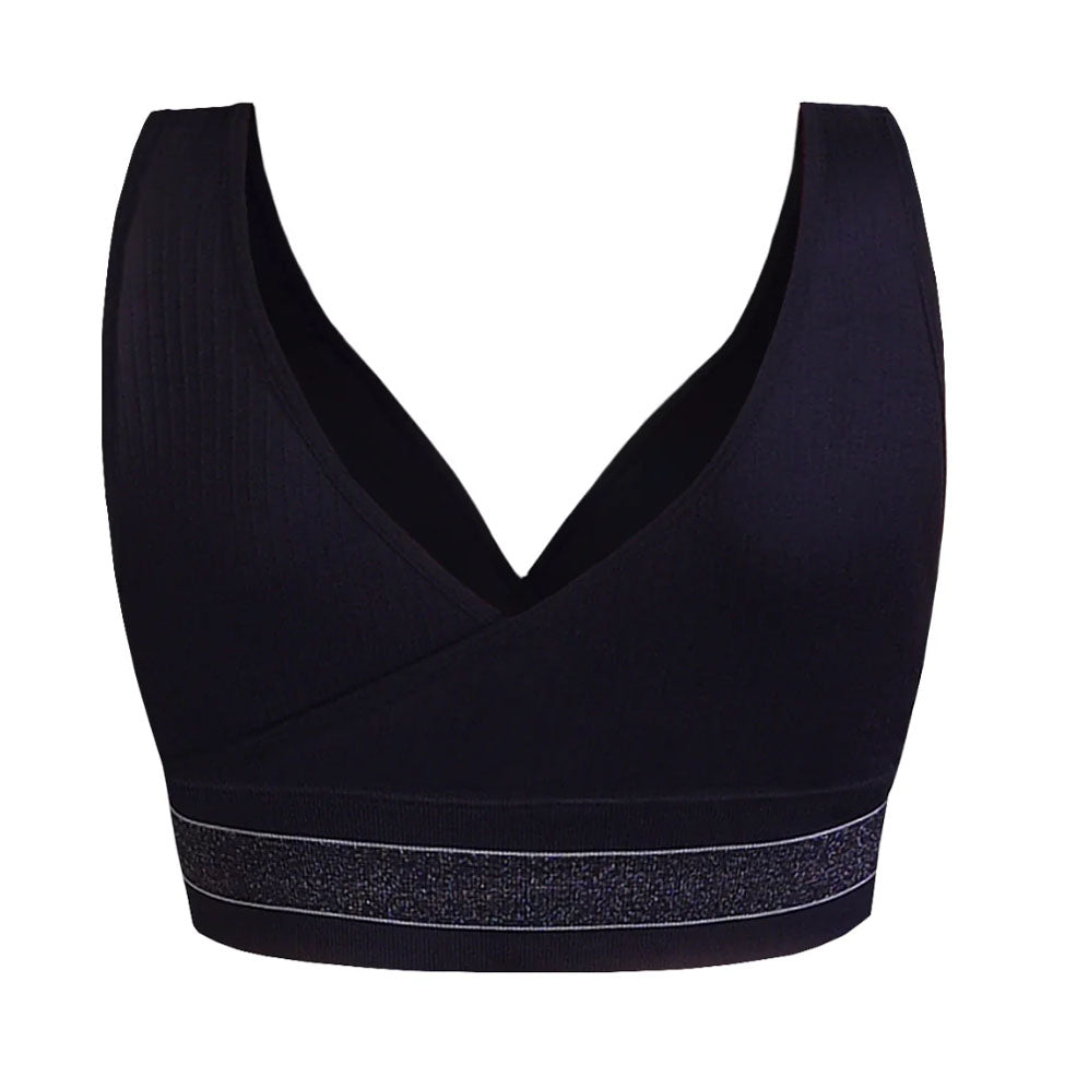 حمالة صدر رياضية حاصلة على براءة اختراع باللون الاسود من سانكوم | صيدلية.كوم.