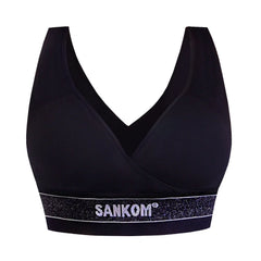 حمالة صدر رياضية حاصلة على براءة اختراع باللون الاسود من سانكوم | صيدلية.كوم.