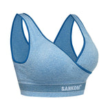 حمالة صدر رياضية حاصلة على براءة اختراع باللون الازرق الفاتح من سانكوم | صيدلية.كوم.