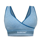 حمالة صدر رياضية حاصلة على براءة اختراع باللون الازرق الفاتح من سانكوم | صيدلية.كوم.