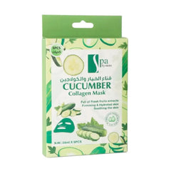 قناع الوجه بالخيار والكولاجين 28 مل من سبا سيستم