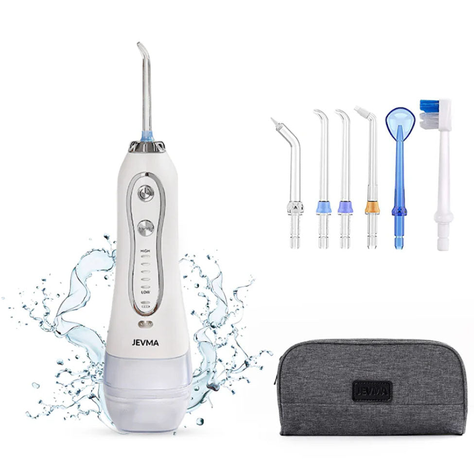 خيط الاسنان المائي لتنظيف الأسنان مع 6 رؤوس من جيڤما | صيدلية.كوم.