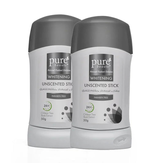 Pure Beauty Antiperspirant Whitening Stick Unscented 50g With 50% Discount On The Second Stick