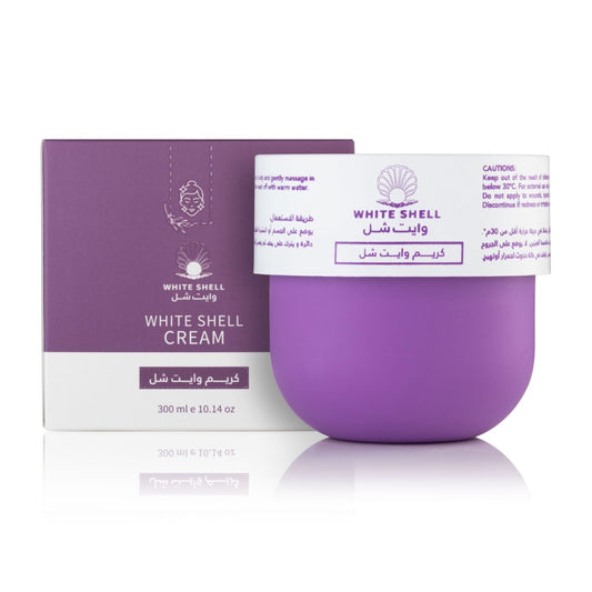 White Shell cream for lightening, moisturizing, and exfoliating 300 ml