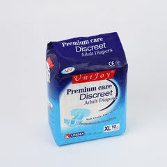 يوني جوي العناية المتميزه حفاظات كبار مقاس كبير جدا من 100 سم الي 150 سم قياس الوسط عدد 10 حفاظات | صيدلية.كوم.