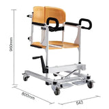 Elderly Bathroom Chair That Opens From The Back With A Regular Lever