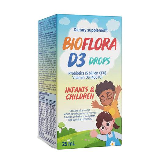 Bioflora D3 Drops Dietary Supplement For Infants And Children 25 ml