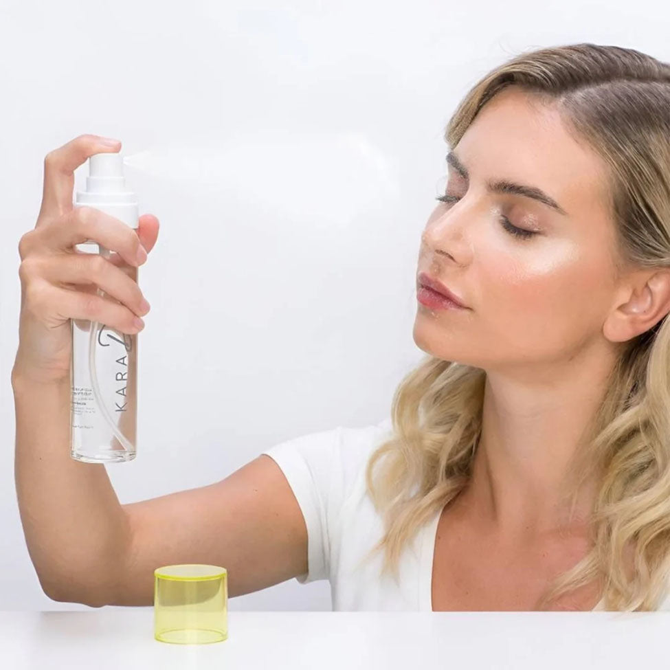 Kara Duo Makeup Fixer Spray Formulated With Lavender Water And Irish Sea Moss Long Lasting All Day 100ml