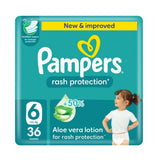 Pampers Rash Protection Taped Diapers Size 6 Pack 36 Count