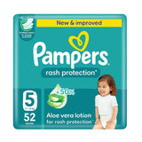 Pampers Rash Protection Taped Diapers Size 5 Pack 52 Count