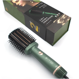 يونايتيد فرشاة شعر حراري 700 مصففة ومملسة 2 في 1 1000 واط يعمل بتقنية الايونات أخضر | صيدلية.كوم.