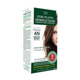 هيربل كلر صبغة نباتية دائمة 4N بني متوسط