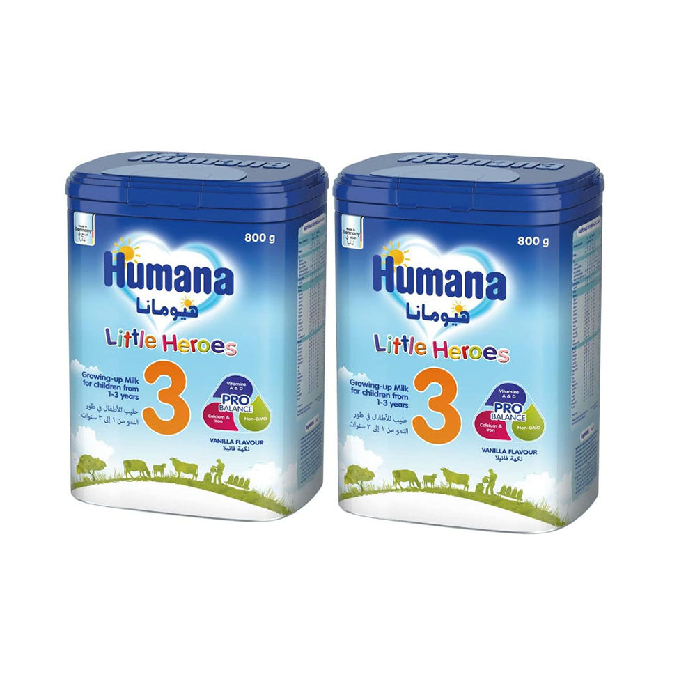 حليب هيومانا رقم 3 عبوه مزدوجة 800 جم *2 | صيدلية.كوم.