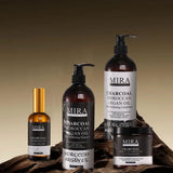 بلسم شعر مرطب بالفحم وزيت الأرجان النقي المغربي 500 مل من ميرا